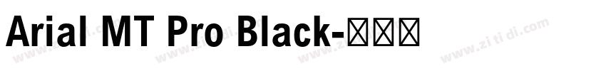 Arial MT Pro Black字体转换